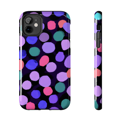 Tough Case-Mate iPhone Case Ft. Purple Dots