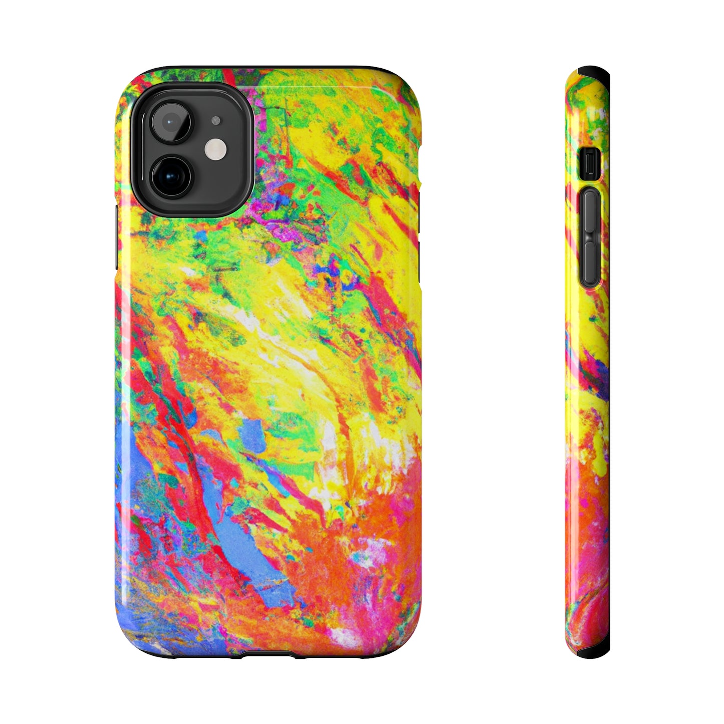 Tough Apple iPhone Cases Ft. Abstract Sherbet