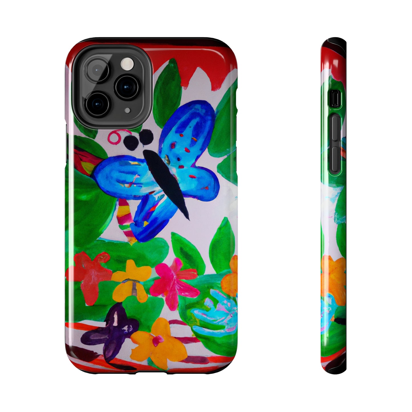 Tough Case-Mate iPhone Case Ft. Watercolor Butterfly