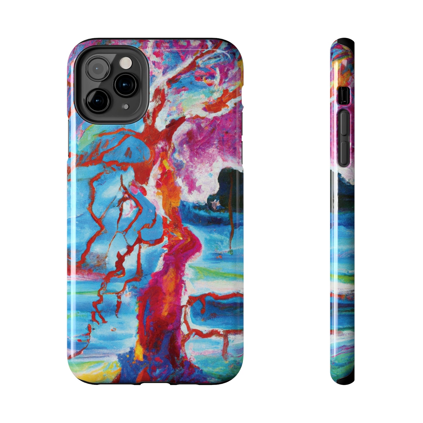 Tough Apple iPhone Cases Ft. Abstract Spirit Tree