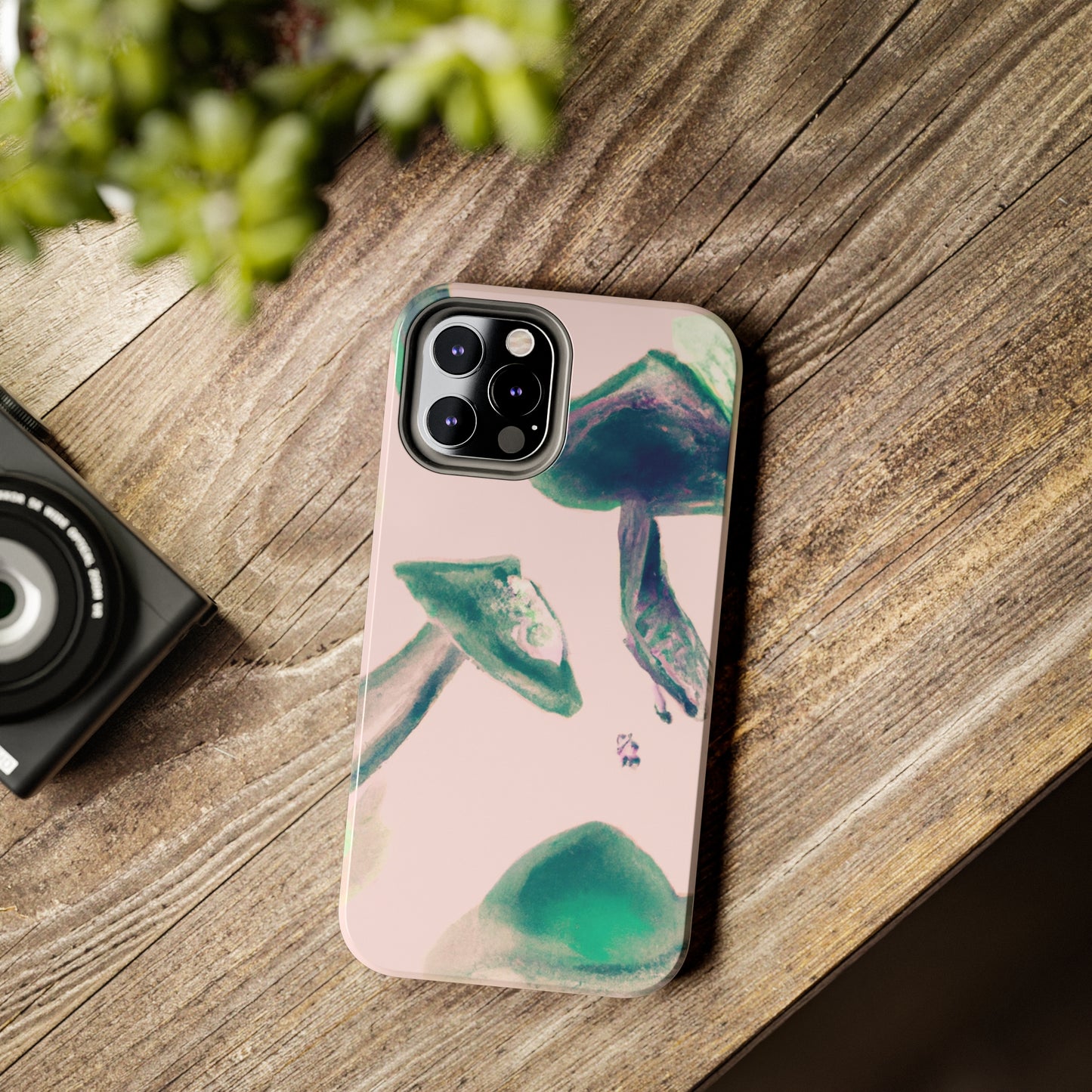 Tough Apple iPhone Cases Ft. Green Mushrooms