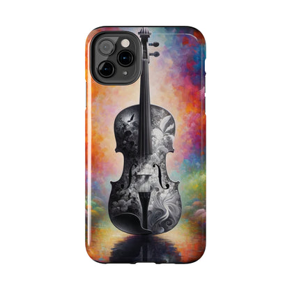 ToughDrop Apple iPhone Case Ft. Greyscale Violin