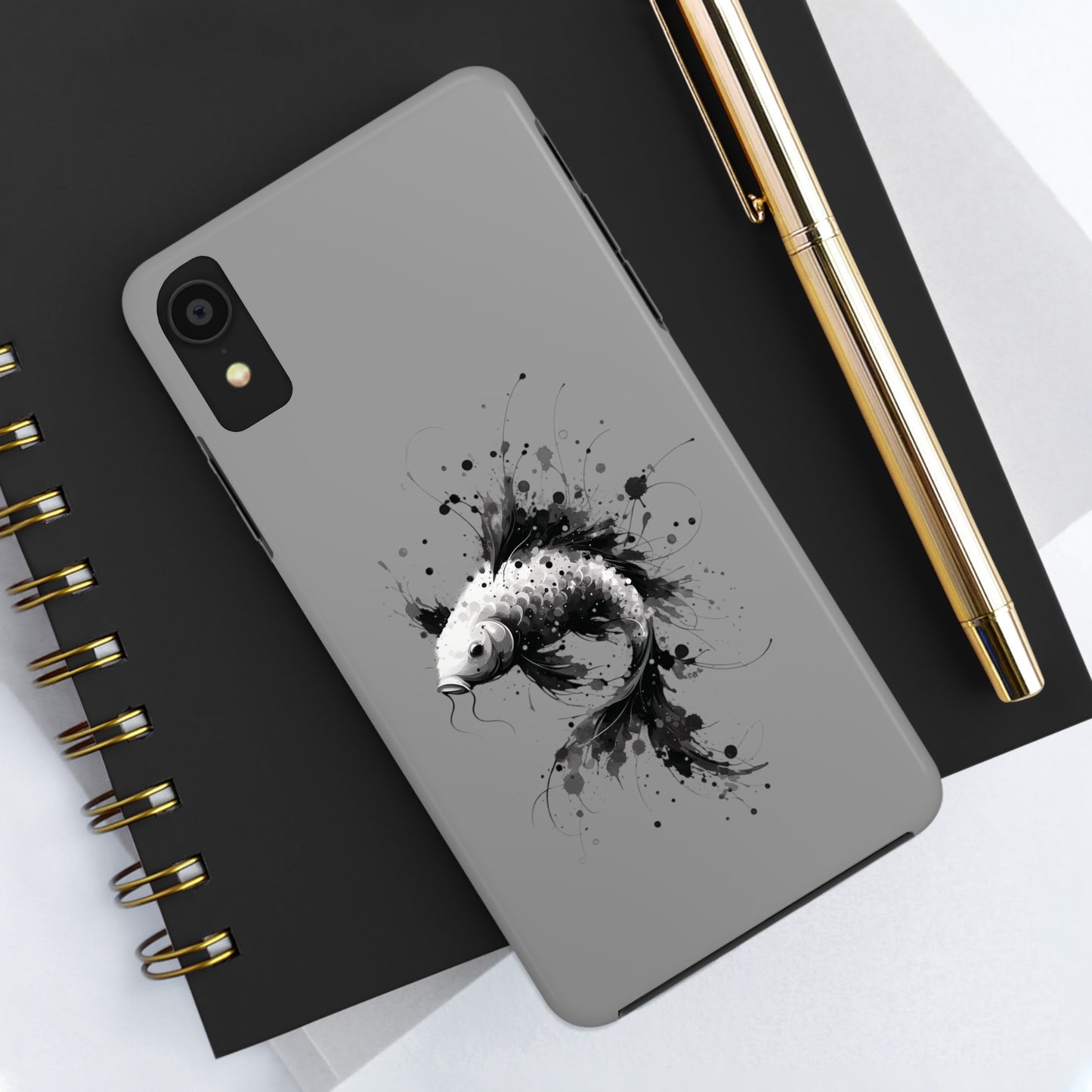 ToughDrop Apple iPhone Case Ft. Ink Blot Koi