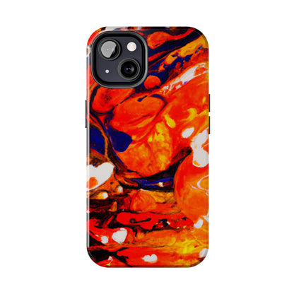 Tough Apple iPhone Cases Ft. Abstract Halloween Pumpkin