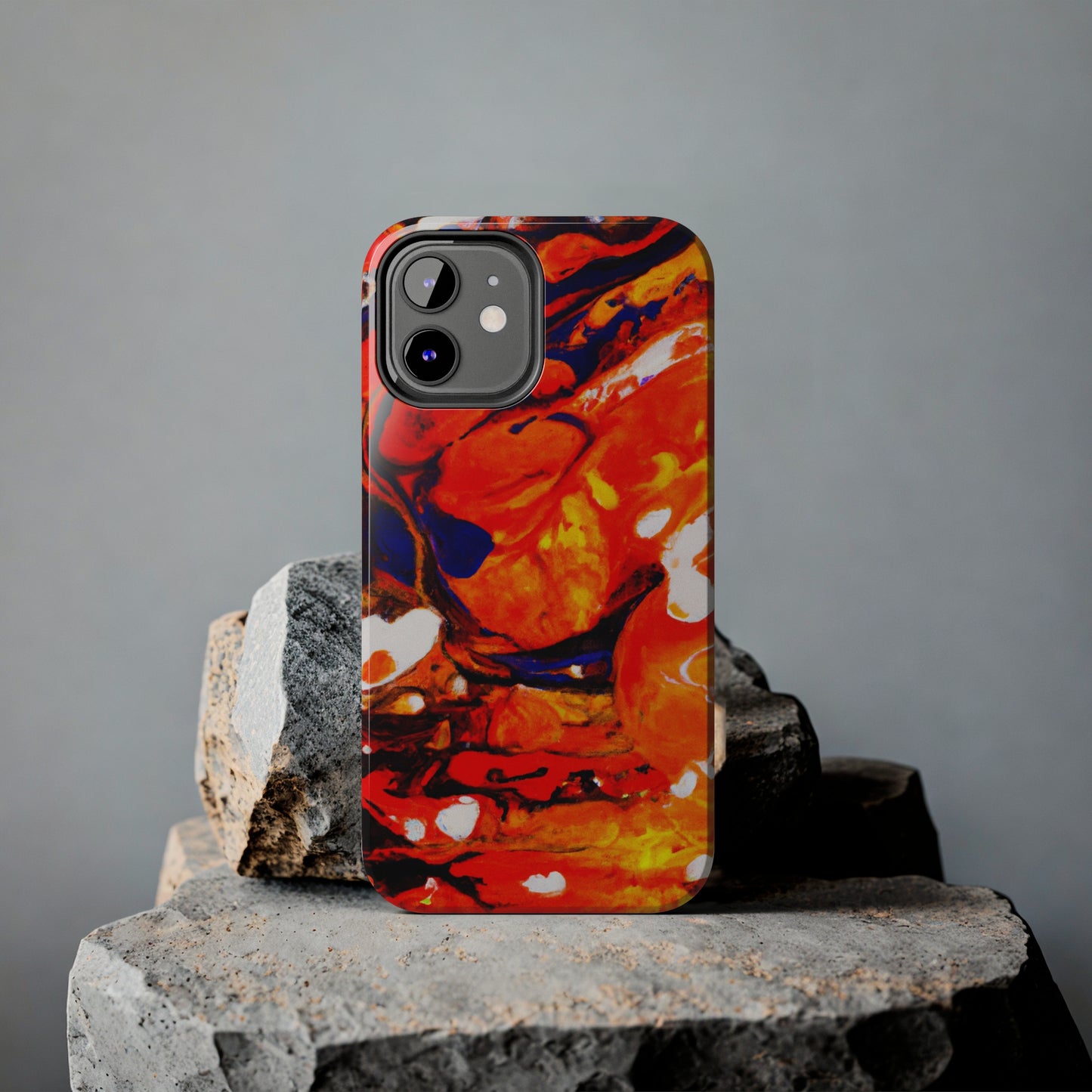 Tough Apple iPhone Cases Ft. Abstract Halloween Pumpkin