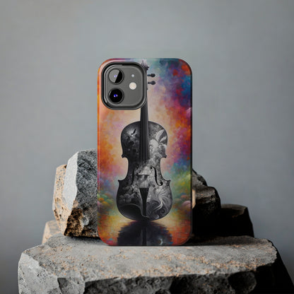 ToughDrop Apple iPhone Case Ft. Greyscale Violin