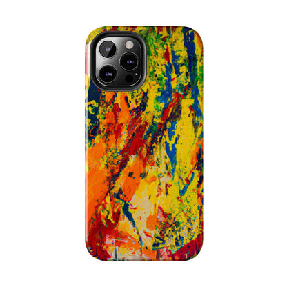 Tough Case-Mate iPhone Case Ft. Abstract Yellow Orange