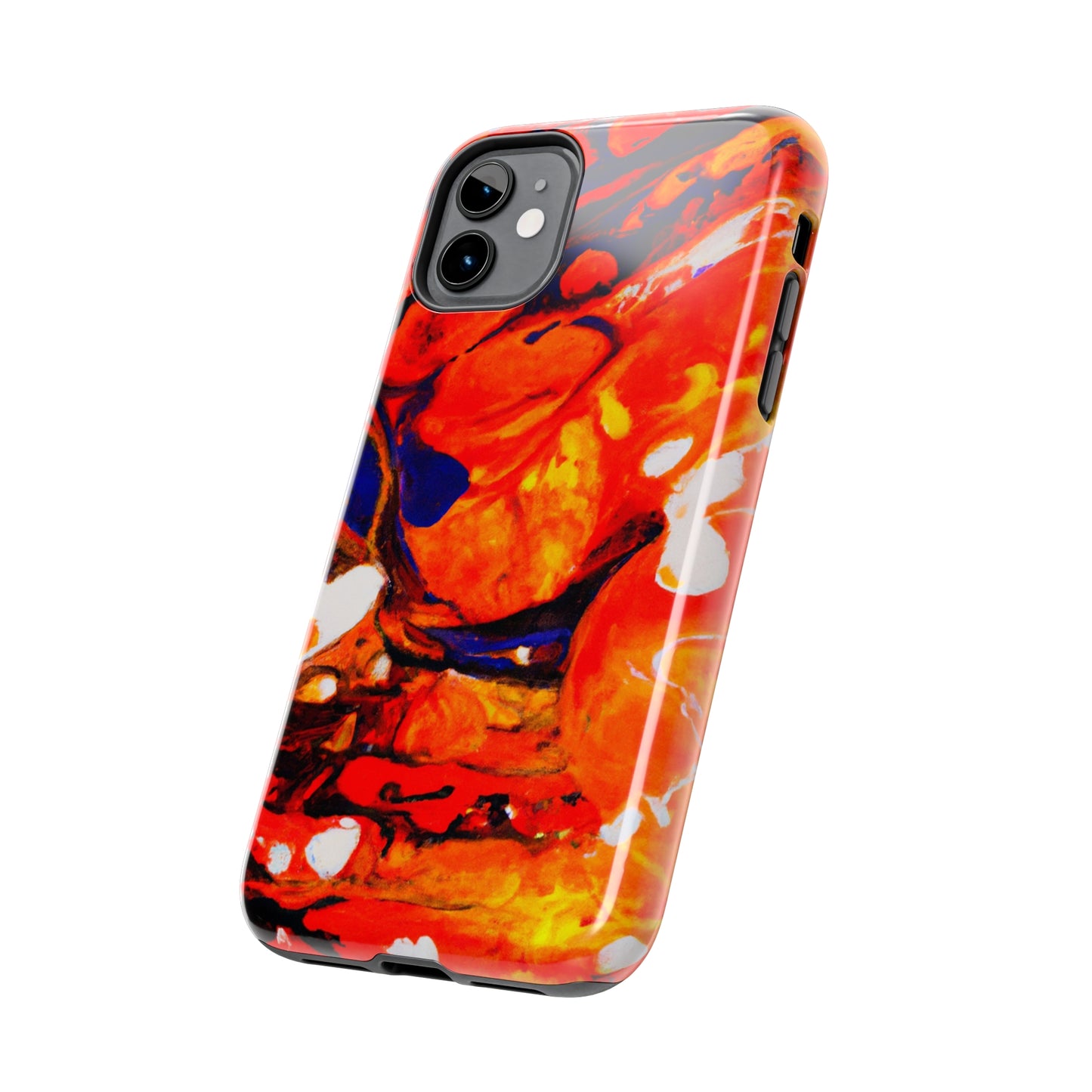 Tough Apple iPhone Cases Ft. Abstract Halloween Pumpkin