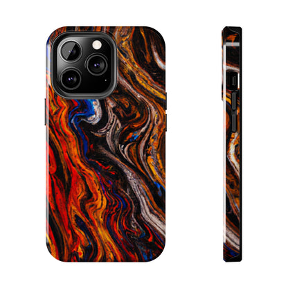 Tough Apple iPhone Case Ft. Abstract Petrified Wood