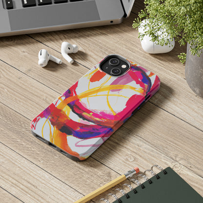 Tough Apple iPhone Cases Ft. Abstract Scarlet