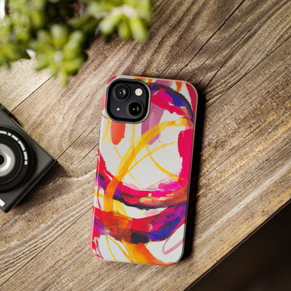 Tough Apple iPhone Cases Ft. Abstract Scarlet