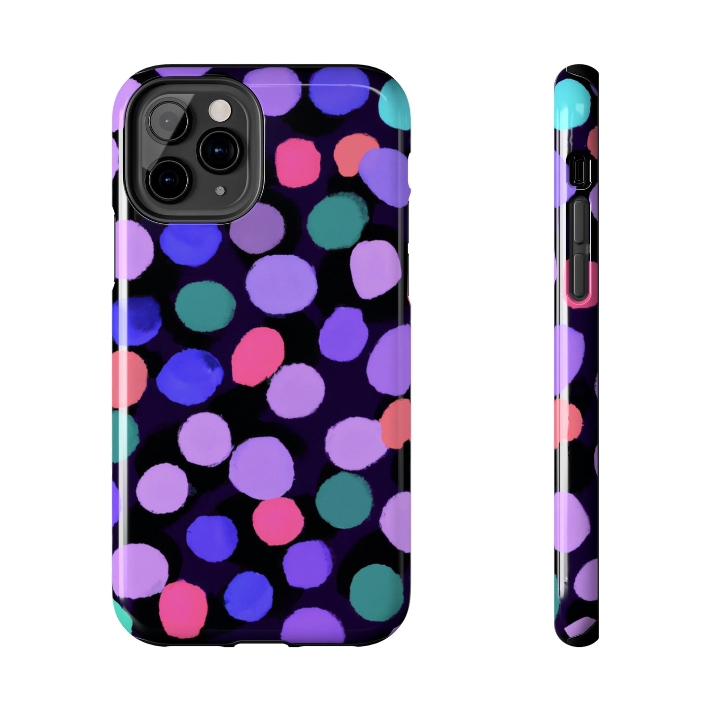 Tough Case-Mate iPhone Case Ft. Purple Dots