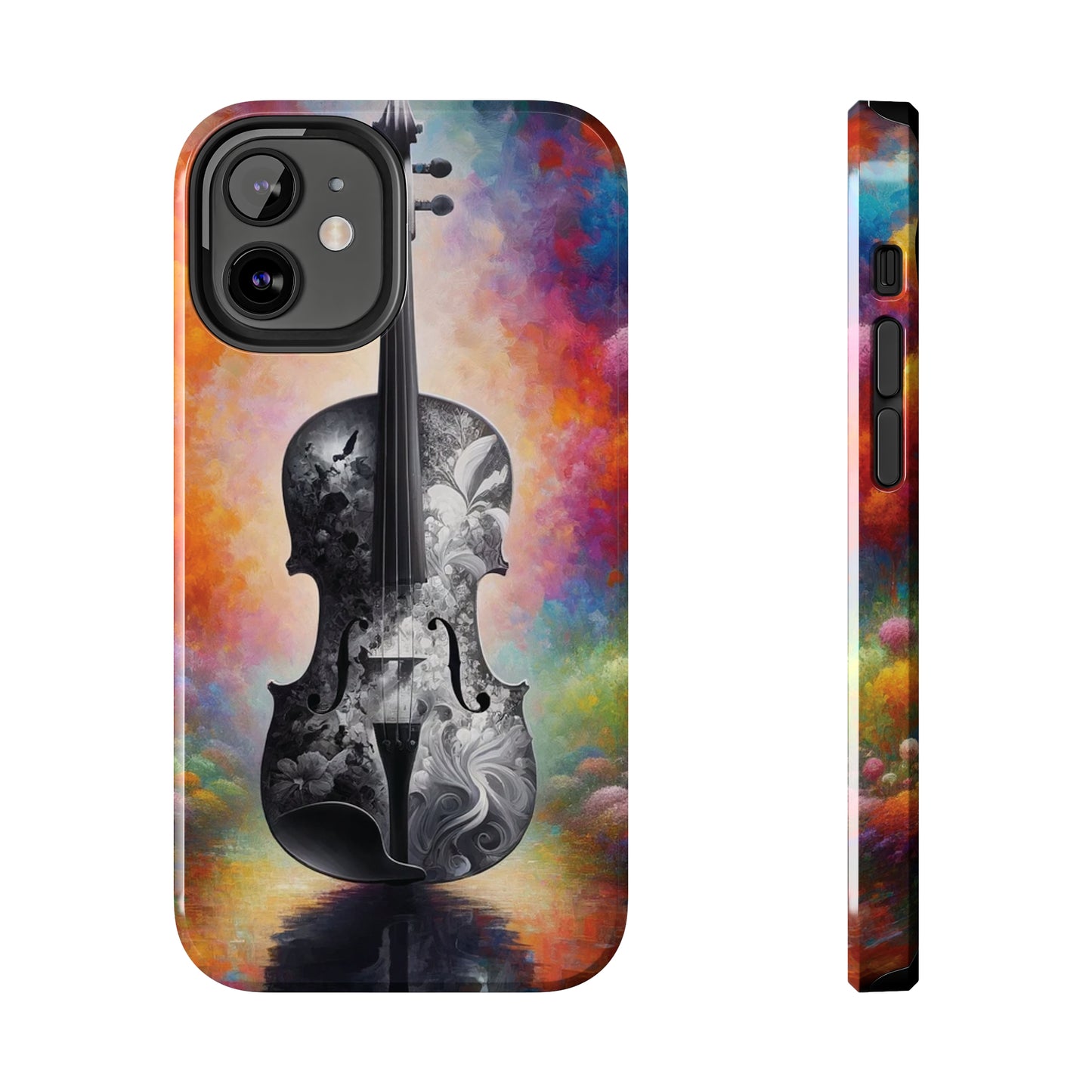 ToughDrop Apple iPhone Case Ft. Greyscale Violin