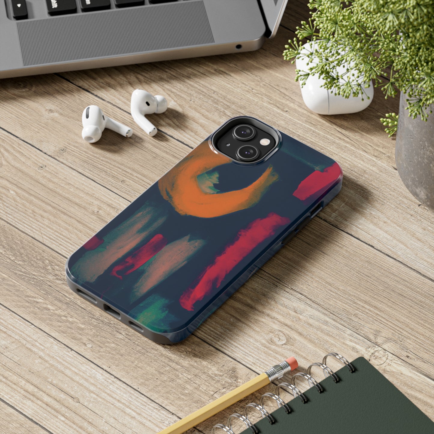 Strong Apple iPhone Case Ft. Abstract Moon