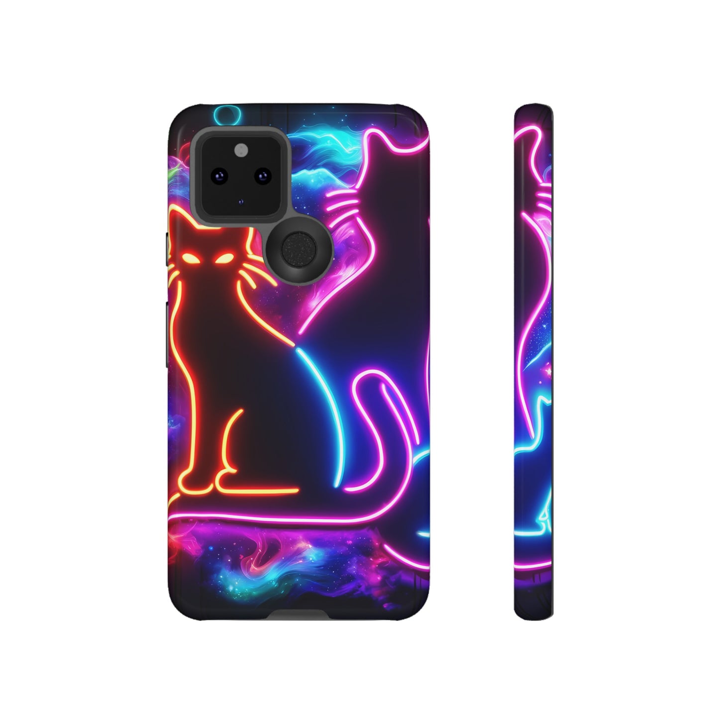 Tough Phone Case Ft. Neon Cats