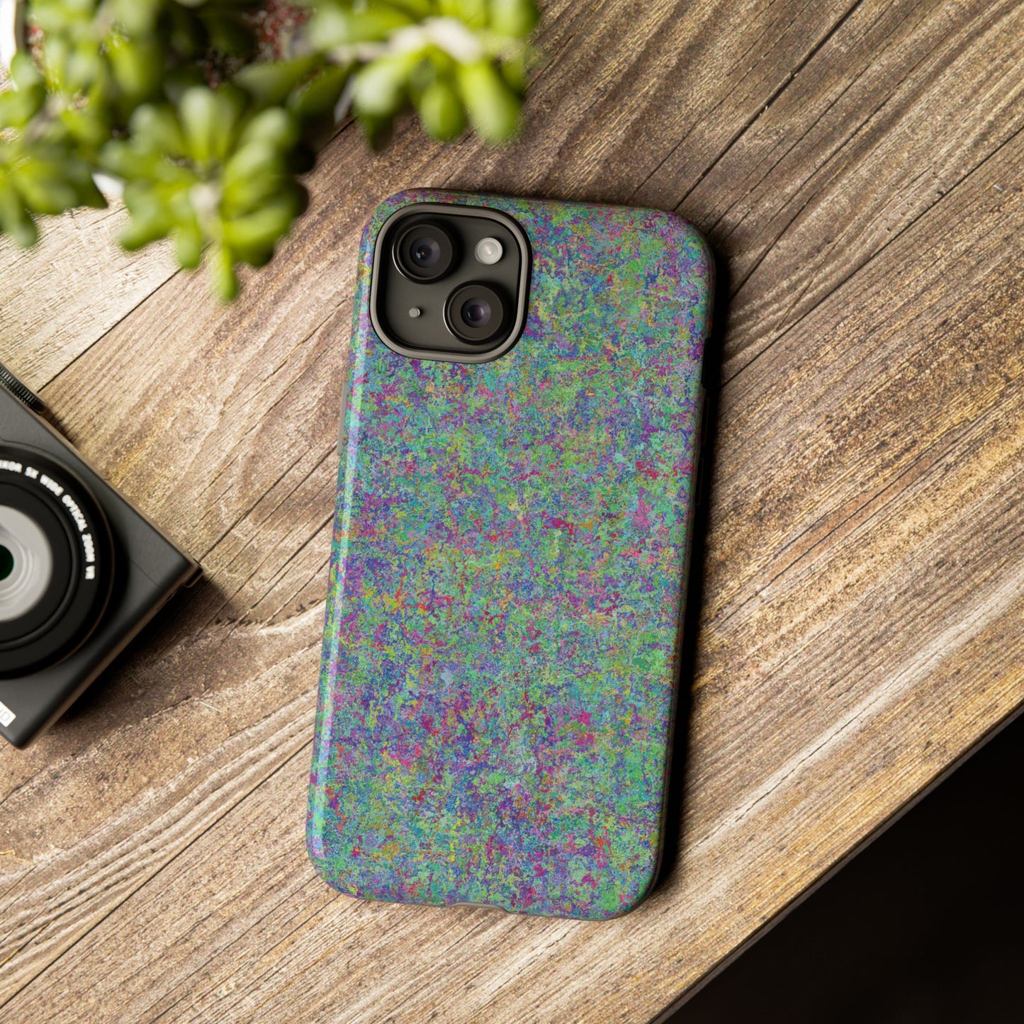 Tough Phone Case Ft. Rainbow Acrylic Noise