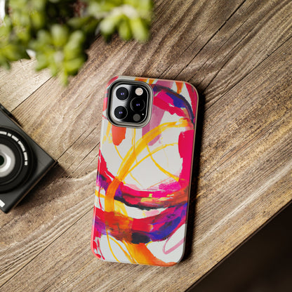 Tough Apple iPhone Cases Ft. Abstract Scarlet