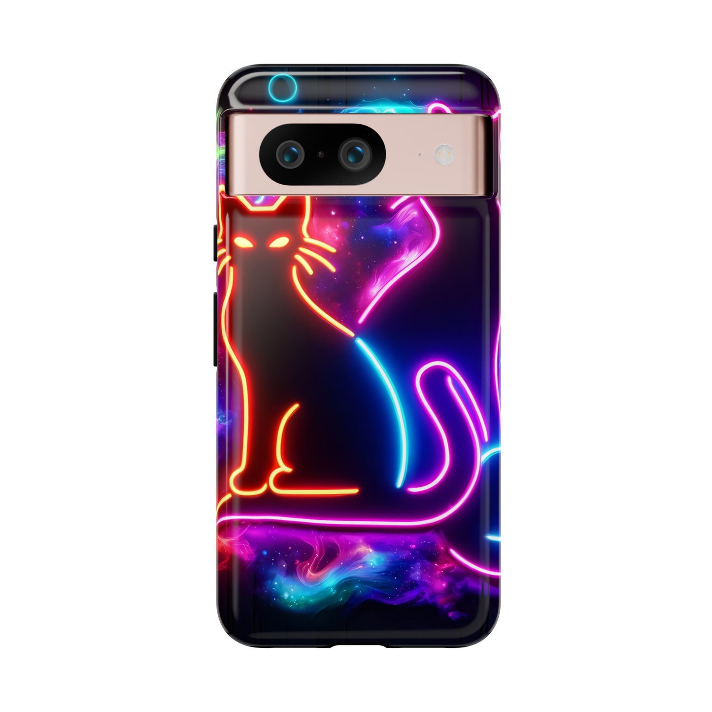 Tough Phone Case Ft. Neon Cats