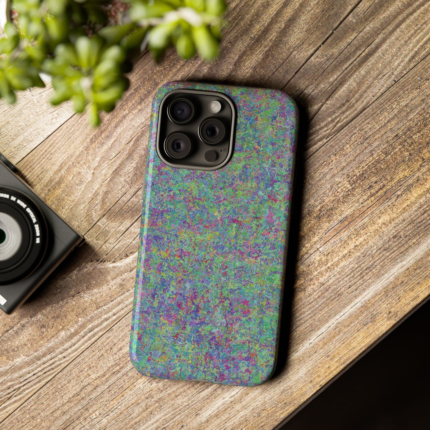 Tough Phone Case Ft. Rainbow Acrylic Noise