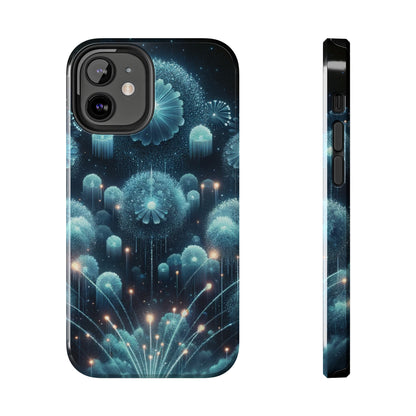 ToughDrop Apple iPhone Case Ft. Blue Dot New Year Fireworks