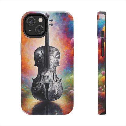 ToughDrop Apple iPhone Case Ft. Greyscale Violin