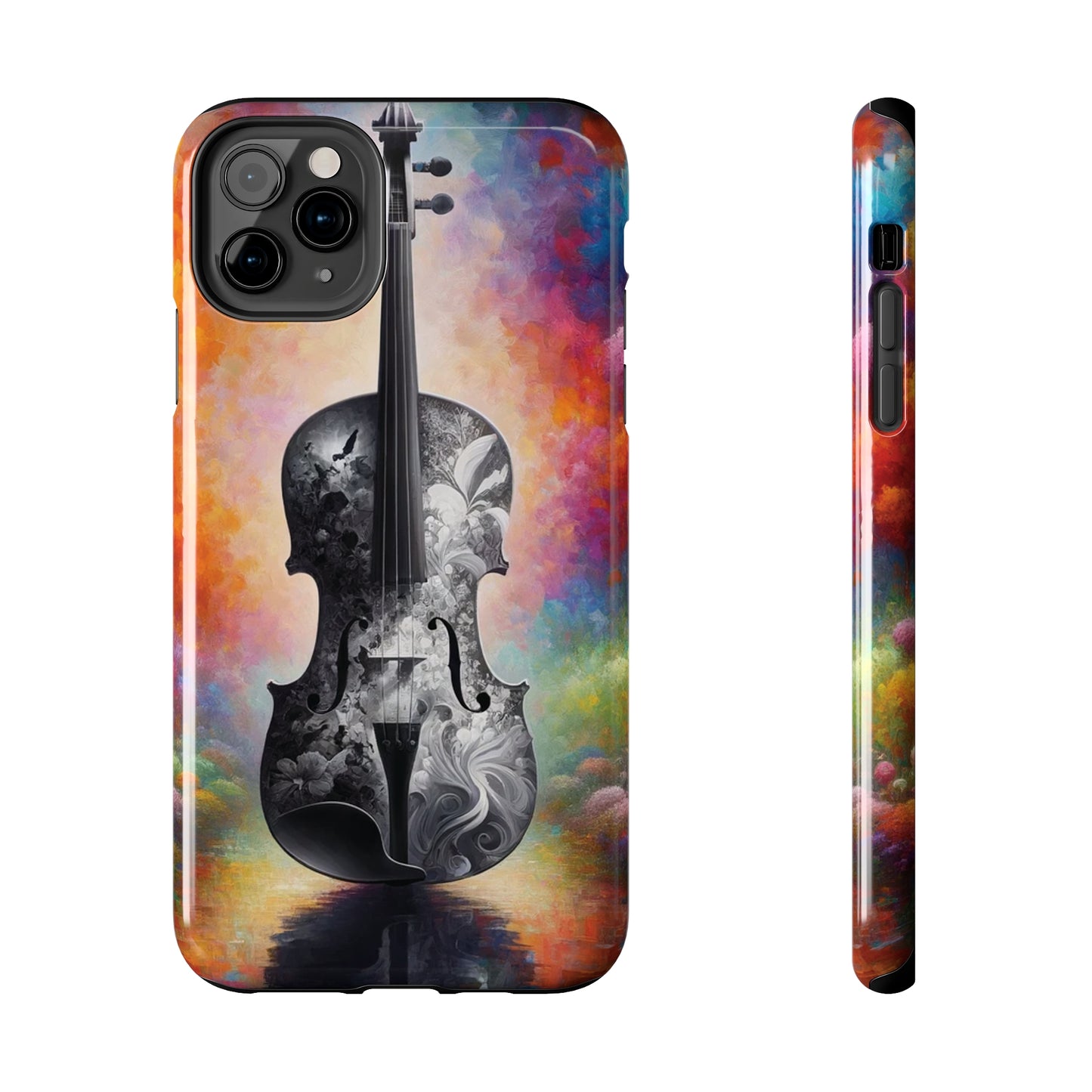 ToughDrop Apple iPhone Case Ft. Greyscale Violin