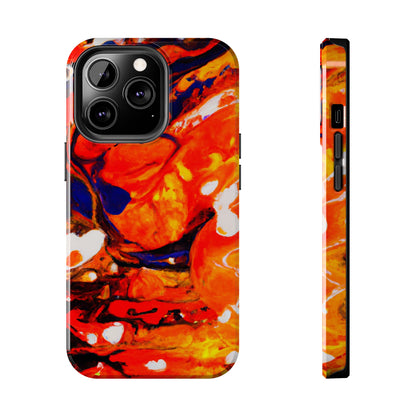 Tough Apple iPhone Cases Ft. Abstract Halloween Pumpkin