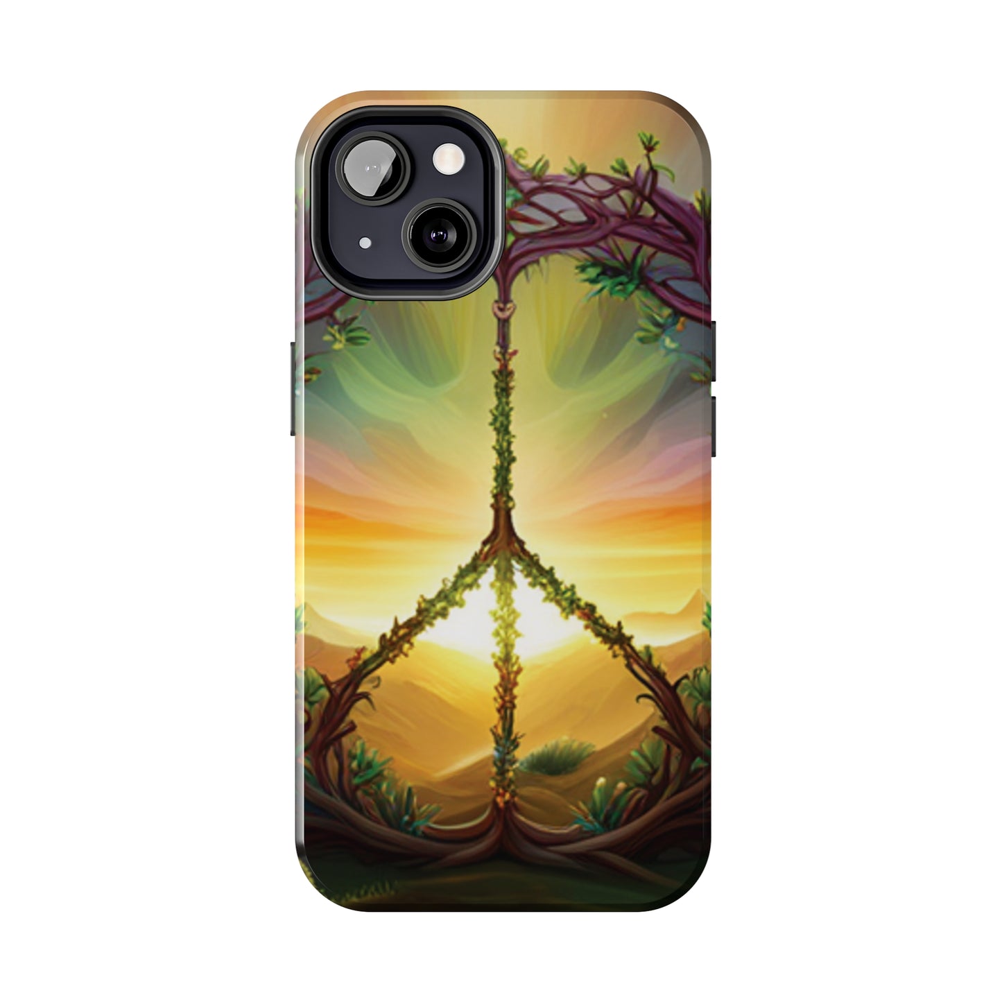 Strong Apple iPhone Case Ft. Peace Sign (Choose Peace)