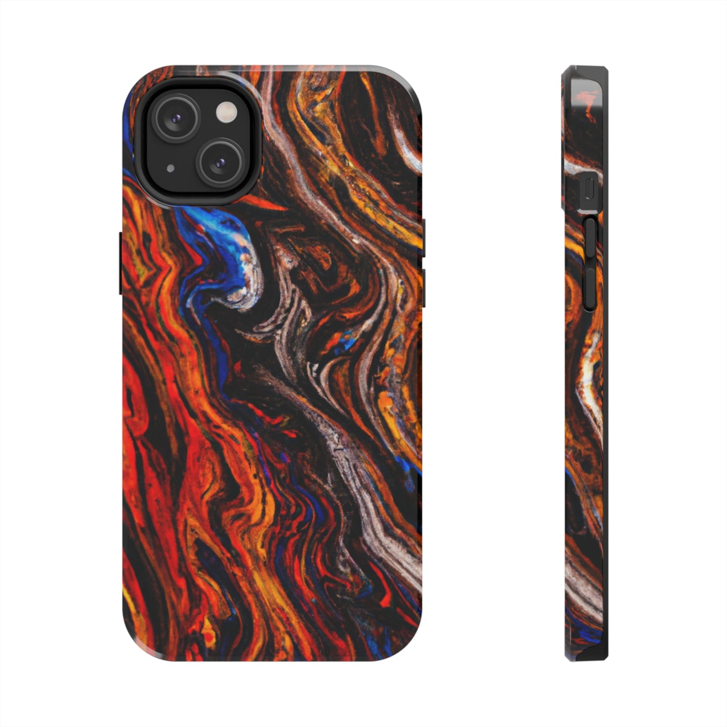 Tough Apple iPhone Case Ft. Abstract Petrified Wood