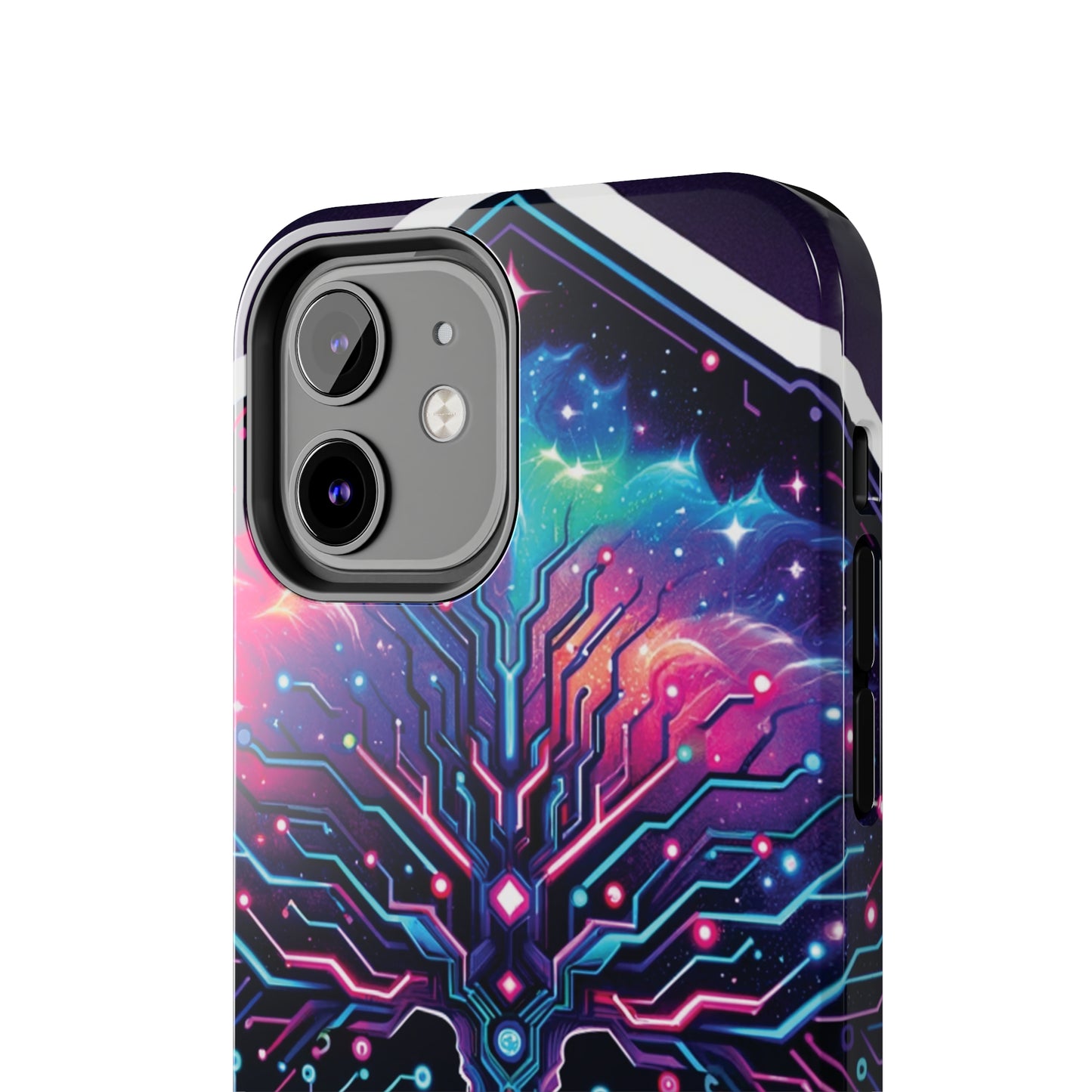 ToughDrop Apple iPhone Case Ft. Cyberpunk Nebula Tree