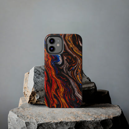 Tough Apple iPhone Case Ft. Abstract Petrified Wood