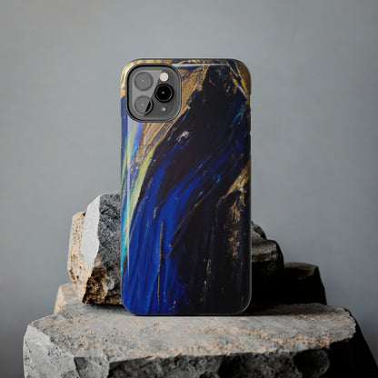 Tough Case-Mate iPhone Case Ft. Acrylic Blue Gold