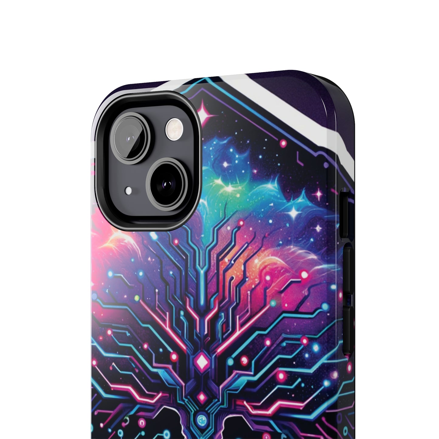 ToughDrop Apple iPhone Case Ft. Cyberpunk Nebula Tree