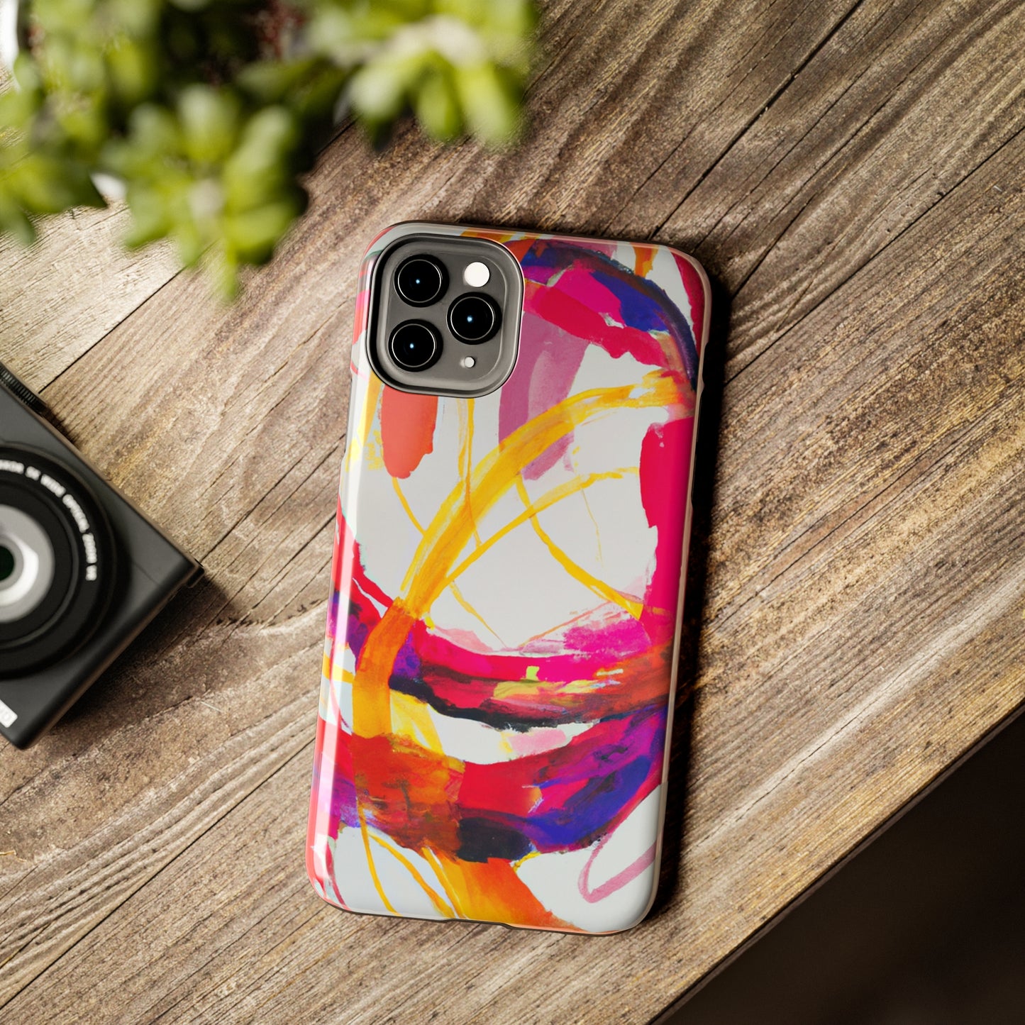 Tough Apple iPhone Cases Ft. Abstract Scarlet