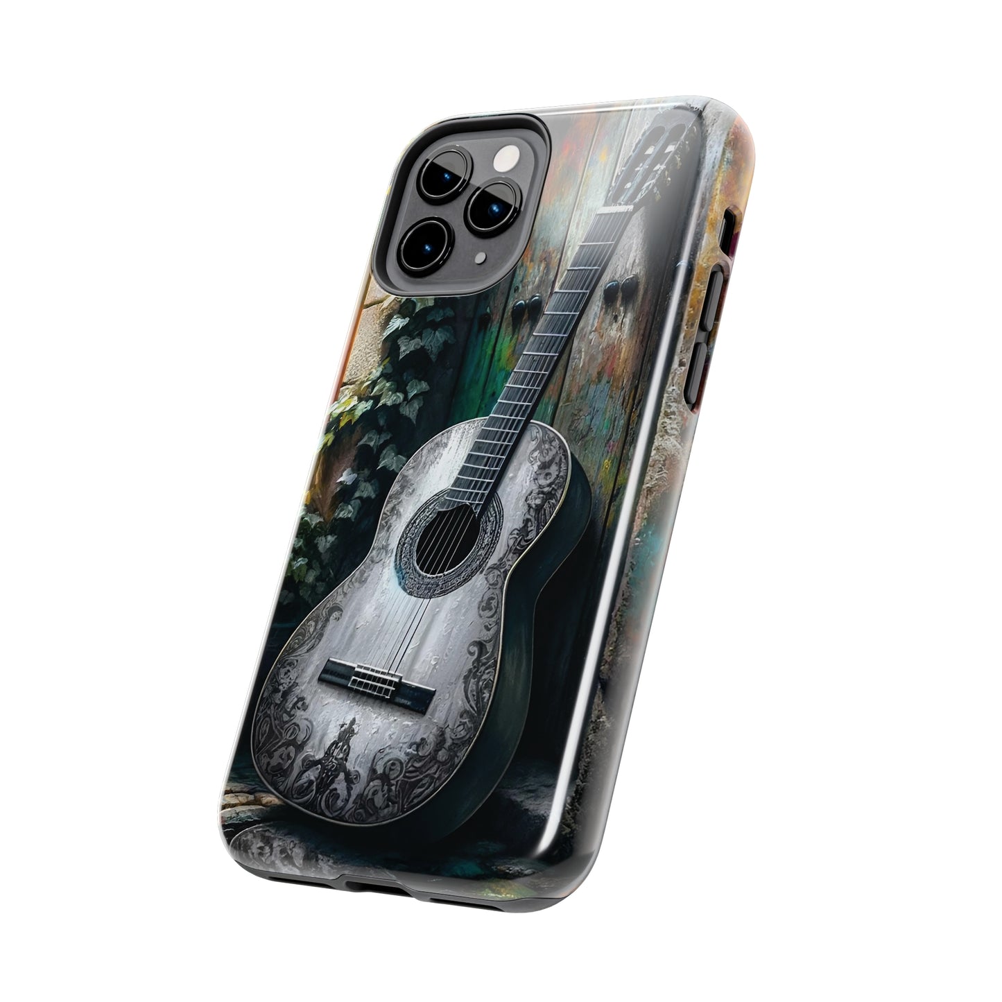 ToughDrop Apple iPhone Case Ft. Greyscale Guitar