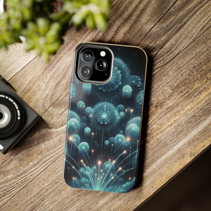 ToughDrop Apple iPhone Case Ft. Blue Dot New Year Fireworks