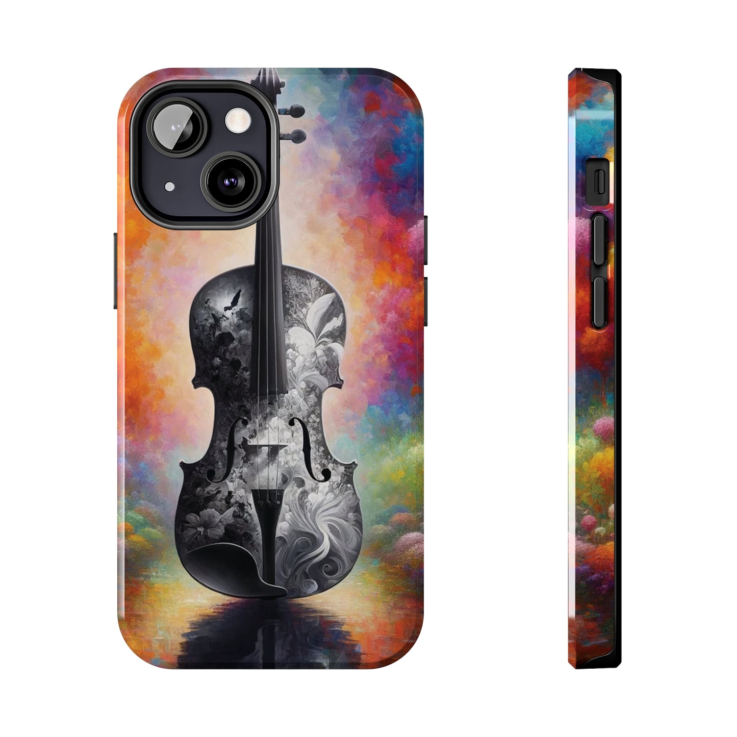 ToughDrop Apple iPhone Case Ft. Greyscale Violin