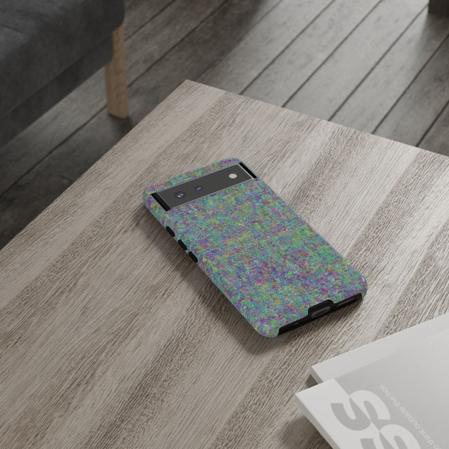 Tough Phone Case Ft. Rainbow Acrylic Noise