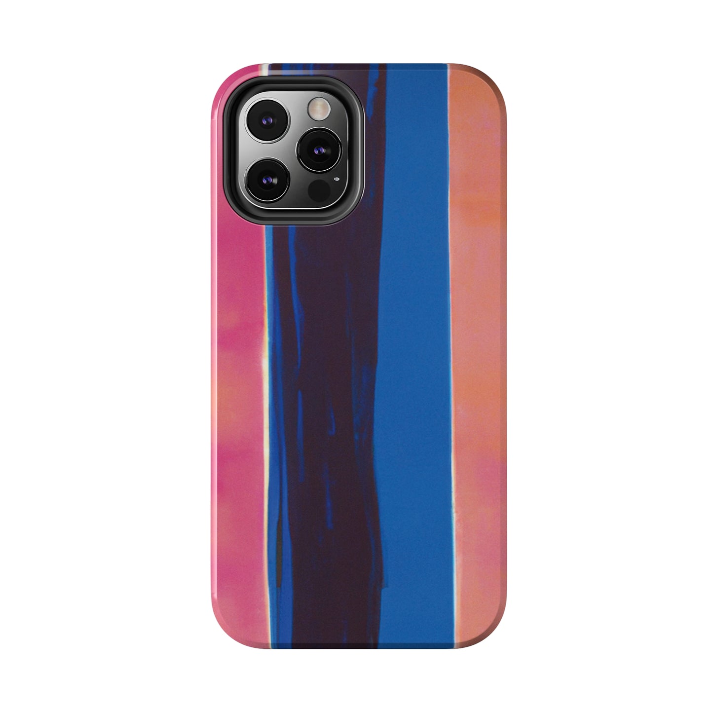 Strong Apple iPhone Case Ft. Minimal Blue Pink