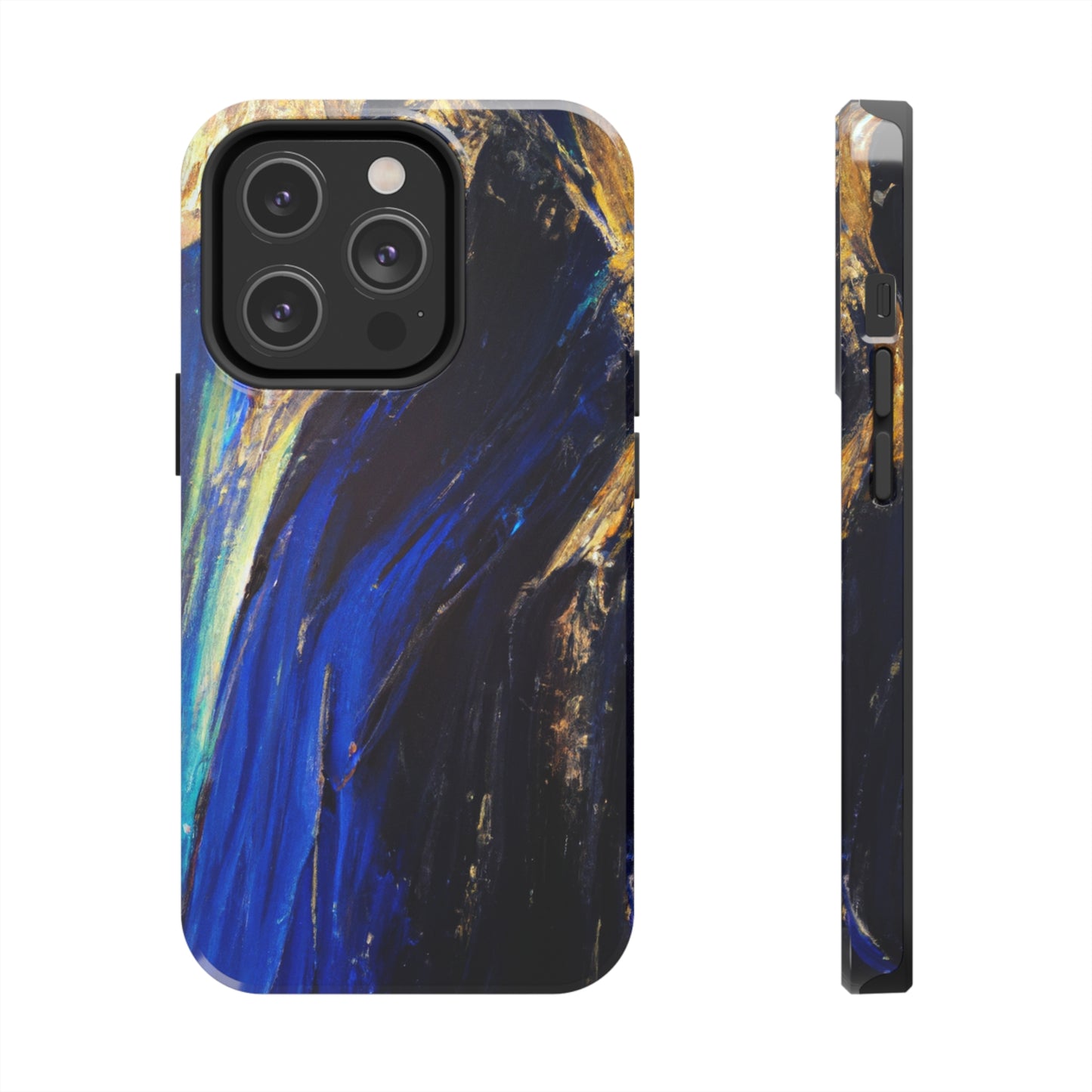 Tough Case-Mate iPhone Case Ft. Acrylic Blue Gold