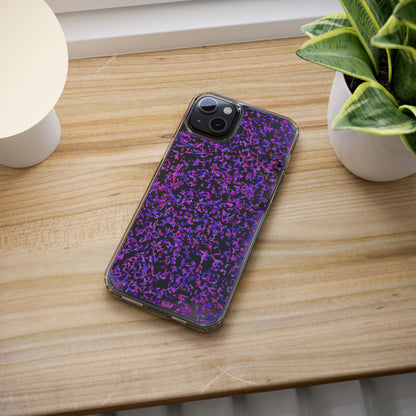 Clear iPhone and Android Cases Ft. Purple Leaves