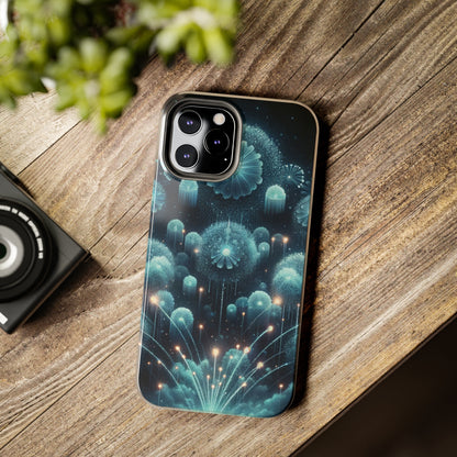 ToughDrop Apple iPhone Case Ft. Blue Dot New Year Fireworks