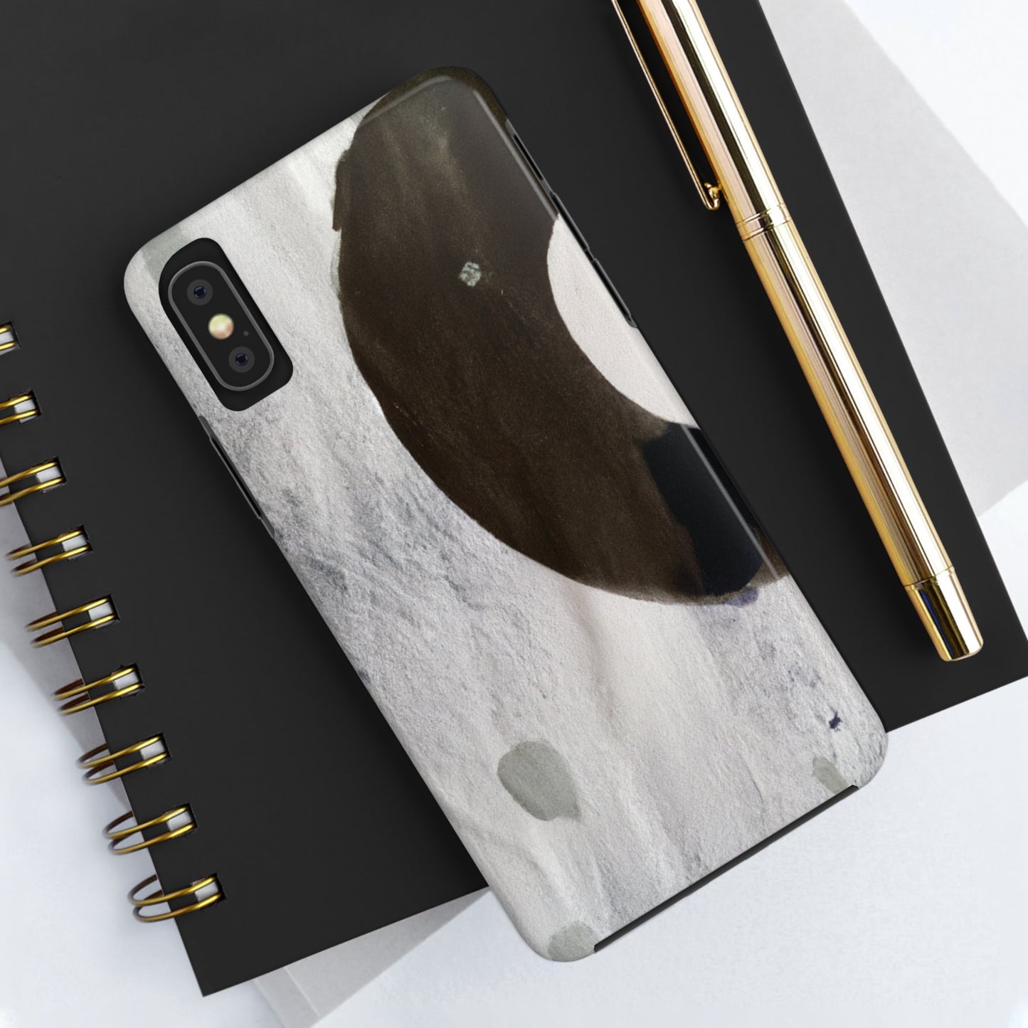 Strong Apple iPhone Case Ft. Abstract Half Circle