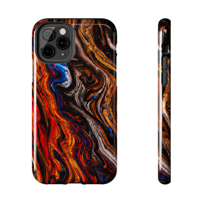 Tough Apple iPhone Case Ft. Abstract Petrified Wood