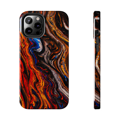 Tough Apple iPhone Case Ft. Abstract Petrified Wood