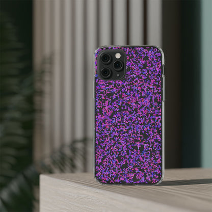 Clear iPhone and Android Cases Ft. Purple Leaves