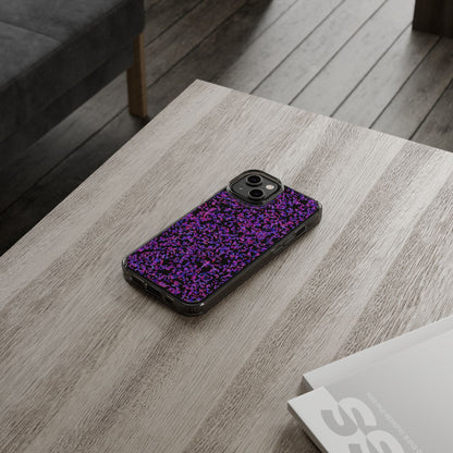 Clear iPhone and Android Cases Ft. Purple Leaves