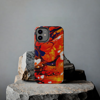 Tough Apple iPhone Cases Ft. Abstract Halloween Pumpkin