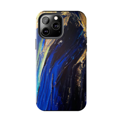 Tough Case-Mate iPhone Case Ft. Acrylic Blue Gold