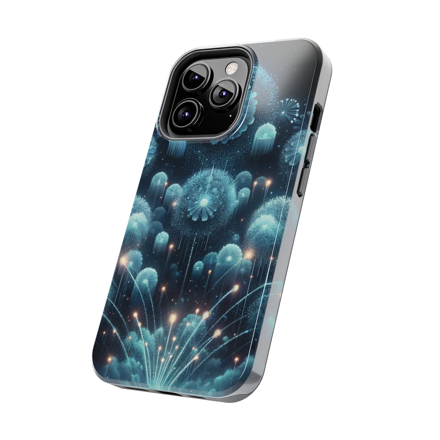 ToughDrop Apple iPhone Case Ft. Blue Dot New Year Fireworks